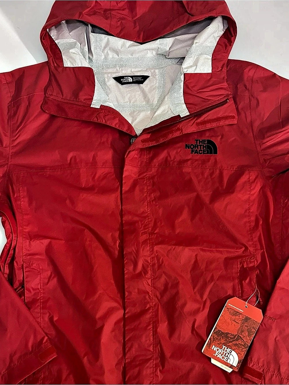 The North Face DryVent Rain Jacket Men’s M Rage Red NWT - Picture 3 of 9